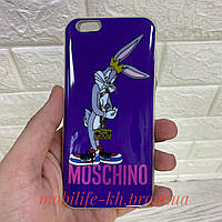 Чехол силиконовый iPhone 6 , iphone 6s Moschino Заяц( детский чехол на iPhone 6,iphone 6s )