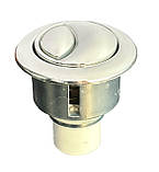 Кнопка дворежимна для механізму бачка унітаза (ХРОМ), фото 2