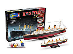Збірна модель (1:700) (1:1200) Корабель "R.M.S. Titanic", 2 моделі в наборі (Подарунковий набір)