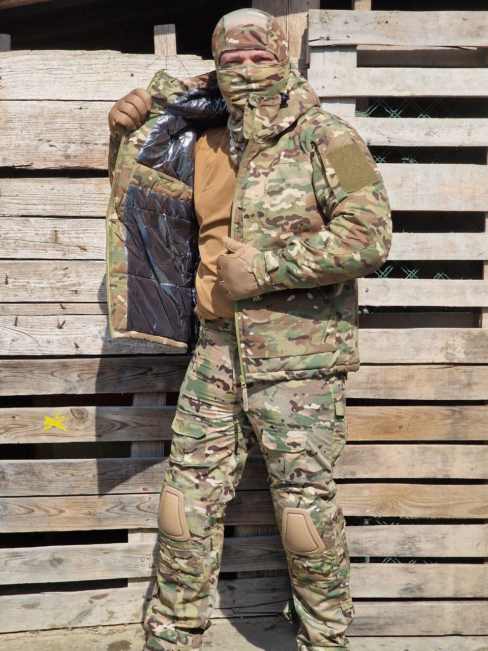 Тактичний зимовий костюм мультикам Omni-Heat Multicam