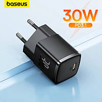Зарядний пристрій Baseus Cube Pro Fast Charger Type-C 30W GaN Black