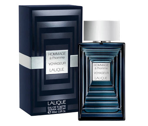 Lalique Hommage a l'homme Voyageur туалетна вода 100 ml. (Лалік Оммаж а Наповнююча Хом Вояжер), фото 2