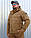 Куртка Хантер флісова на мембрані непромокаюча койот, фото 3