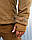 Куртка Хантер флісова на мембрані непромокаюча койот, фото 8
