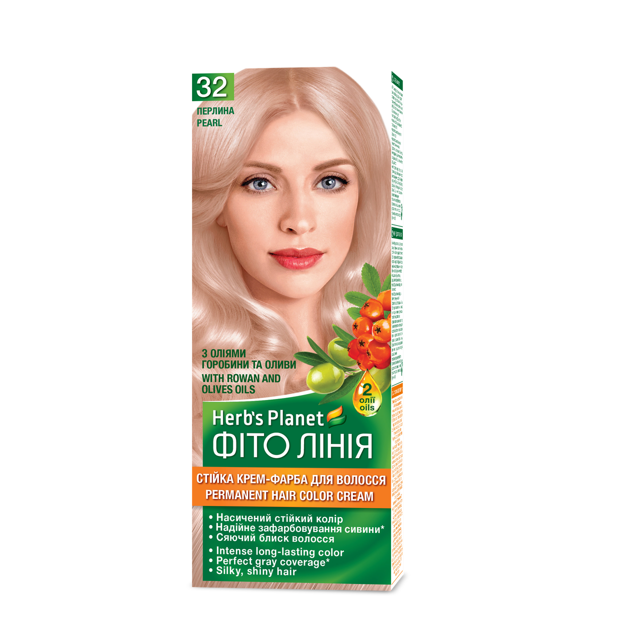Стійка фарба для волосся Herbs Planet №32 Перлина, 120 мл