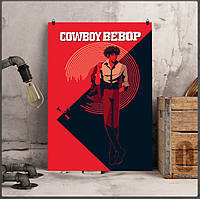 Металлический плакат Ковбой Бибоп "Спайк Шпигель" / Cowboy Bebop