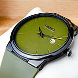 Жіночий наручний кварцовий стрілочний годинник хакі Skmei 1509AG Army Green, фото 2