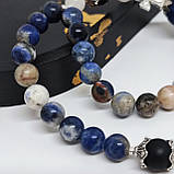 Чотки із каміння содаліт на 33 намистини, фото 3