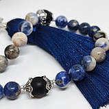 Чотки із каміння содаліт на 33 намистини, фото 5