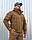 Куртка Хантер Софтшелл фліс на сітці Койот, фото 2