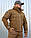 Куртка Хантер Софтшелл фліс на сітці Койот, фото 9