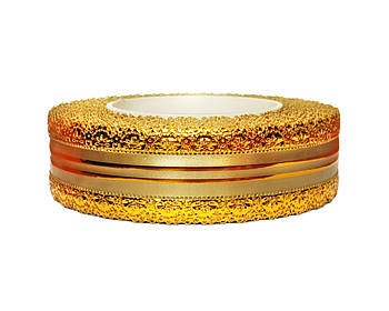 Флористична стрічка - №15 (4 см х 25 ярдів) бронзова