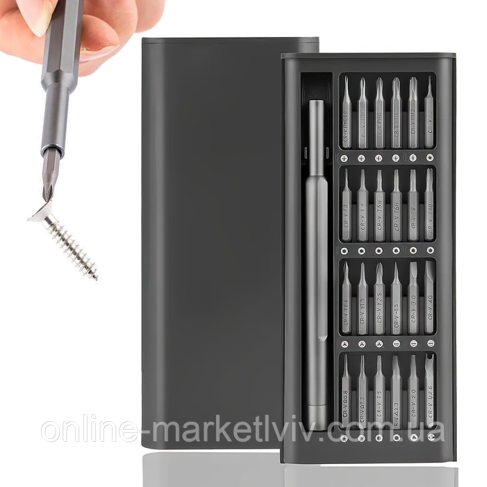 Набір магнітних викруток 24в1, Torx Hex Precision DIY / Магнітні біти для точних робіт, фото 1