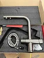 Змішувач для кухні з під'єднанням до фільтра KOER нержавіюча сталь Хром