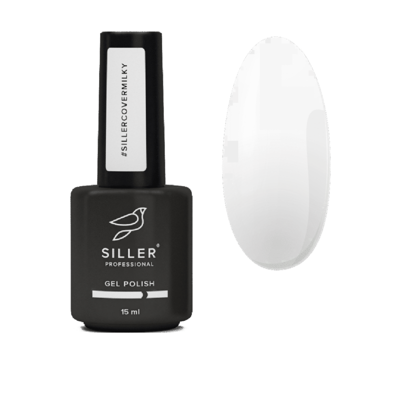 Siller Cover Base Milk — молочна камуфлювальна база для нігтів, 15 мл
