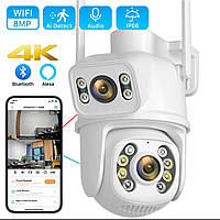 Поворотна камера Anbiux A8Q Wi-Fi 4 МП 8 МП 4K PTZ з двома об'єктивами та подвійним дисплеєм
