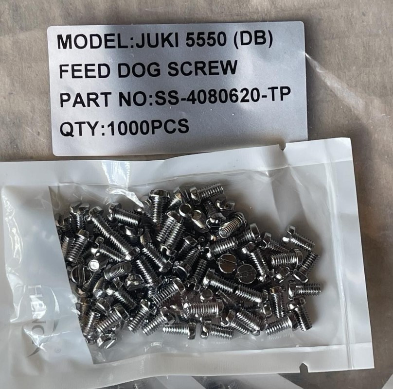 Гвинт кріплення двигуна тканини (feed dog) Juki DDL-5550 - SS-4080620-TP, для прямострочних машин