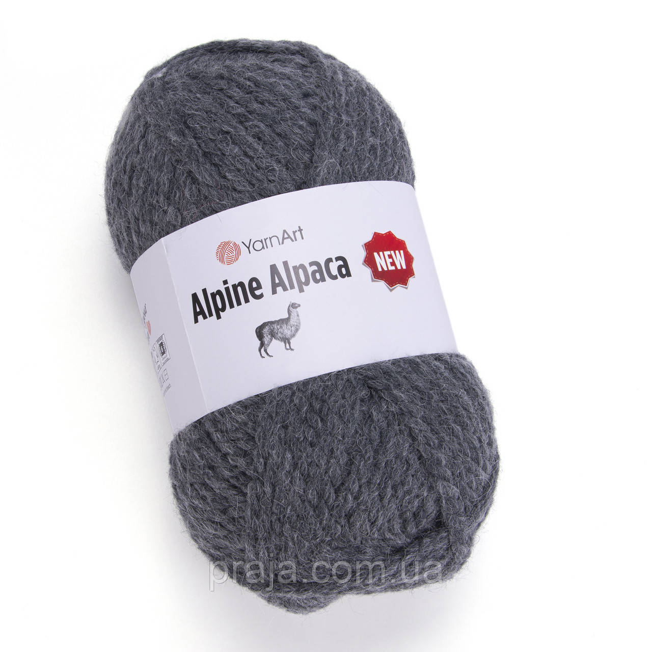 Пряжа YarnArt Alpine Alpaca New (Альпіна Альпака Нью) - 1436 темно сірий, фото 1