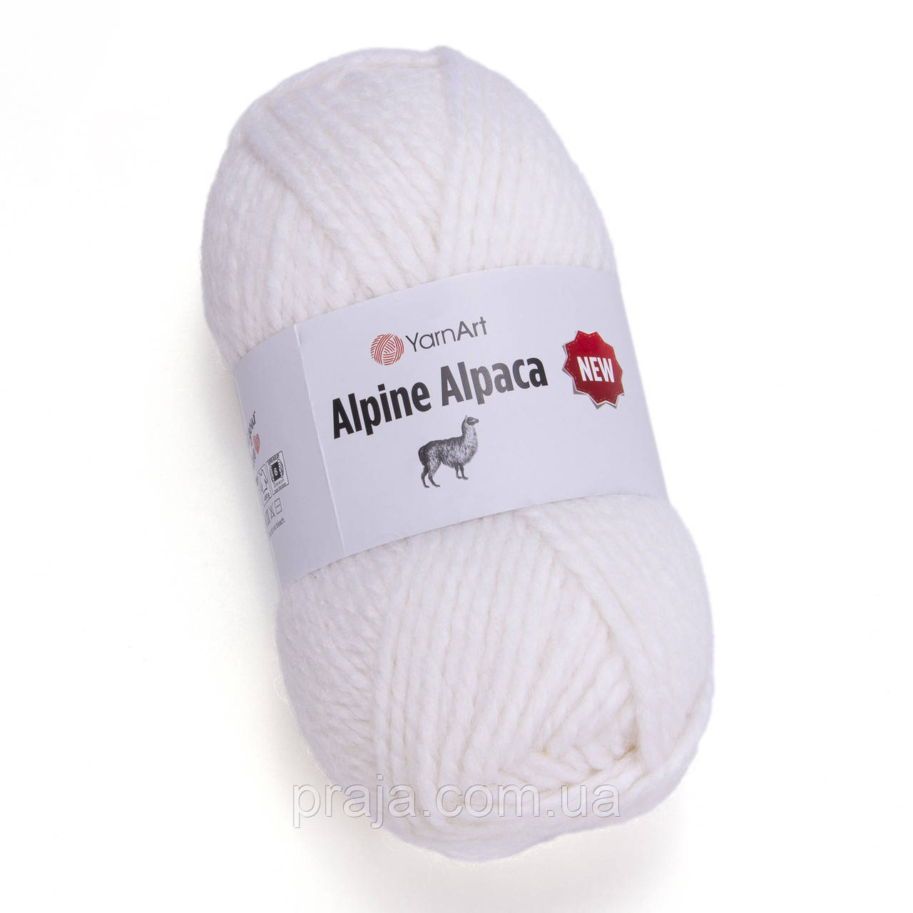 Пряжа YarnArt Alpine Alpaca New (Альпіна Альпака Нью) - 1440 білий, фото 1