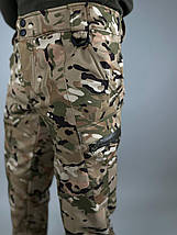 Чоловічі демісезонні штани софтшелл,Штани ULTIMATUM Soft Shell Мультикам,тактичні армійські штани soft shell, фото 3