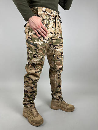 Чоловічі демісезонні штани софтшелл,Штани ULTIMATUM Soft Shell Мультикам,тактичні армійські штани soft shell, фото 2