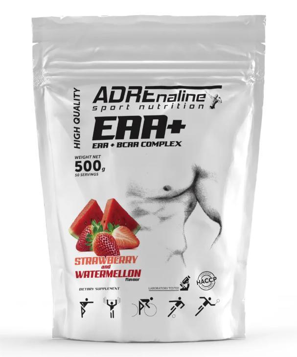 Амінокислоти ADRENALINE EAA + BCAA Complex 500 грам Смак : кавун- полуниця