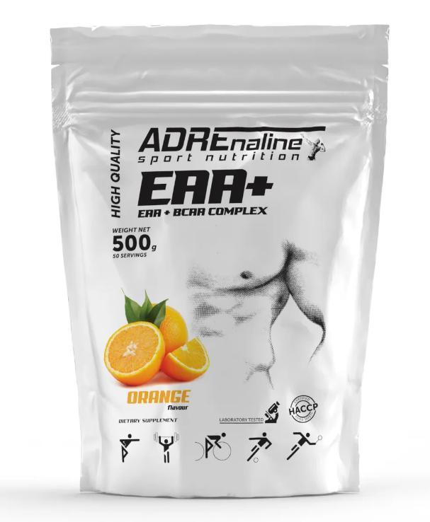 Амінокислоти ADRENALINE EAA + BCAA Complex  500 грам з смаковими добавками