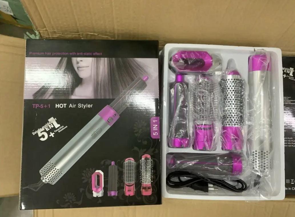 Мультистайлер Hot Air Styler 5в1 для всех типов волос для локонов - фото 1 - id-p1960713984