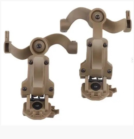 Універсальний адаптер для кріплення активної гарнітури на рейки шолома OPS Core Пісочний, фото 1