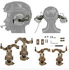 Універсальний адаптер для кріплення активної гарнітури на рейки шолома OPS Core Пісочний, фото 3