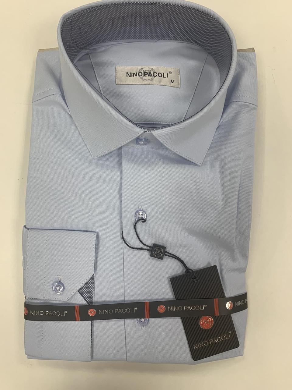 Сорочка чоловіча premium NINO PACOLI класична 8043 ST/SATIN