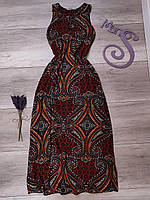 Довга жіноча сукня без рукавів Debenhams різнокольорова з принтом Розмір 10 (М)