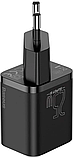 Мережевий зарядний пристрій Baseus Super Si 1C 25W EU Set with Type-C to Type-C black (TZCCSUP-L01), фото 3