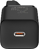 Мережевий зарядний пристрій Baseus Super Si 1C 25W EU Set with Type-C to Type-C black (TZCCSUP-L01), фото 5