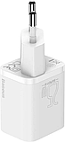 Мережевий зарядний пристрій Baseus Super Si 1C 25W EU Set with Type-C to Type-C white (TZCCSUP-L02), фото 3