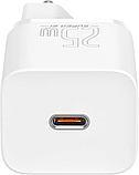 Мережевий зарядний пристрій Baseus Super Si 1C 25W EU Set with Type-C to Type-C white (TZCCSUP-L02), фото 5