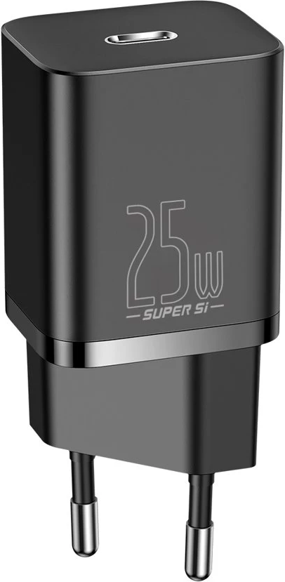 Мережевий зарядний пристрій Baseus Super Si Quick Charger 1C 25 W EU black (CCSP020101), фото 1