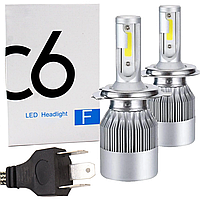 Комплект LED лампы для авто C6-H4 х2 36W, Оригинальные / Галогенные лампы / Автолампы автомобильные / Автосвет