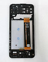 Дисплей Samsung M135 Galaxy M13 модуль в сборе с тачскрином и рамкой, Original PRC, черный