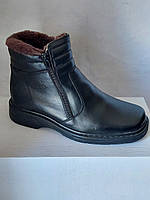 Зимние ботинки ARCO 415 кожаные черные