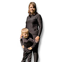 Комплект термобілизни дитячої, мікродайвінг на флісі, колір чорний