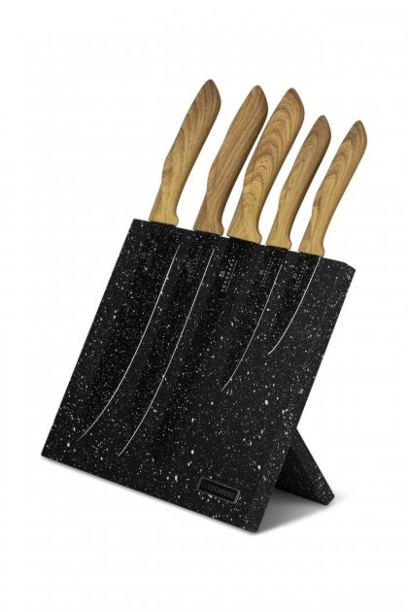 Набір кухонних ножів Edenberg EB-970 на магнітній підставці 6 предметів | Кухонні ножі, фото 1