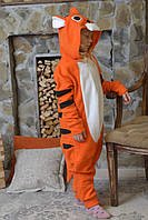 Кігурумі дитяча костюм піжама Тигр тигреня помаранчевий зріст 140 см.