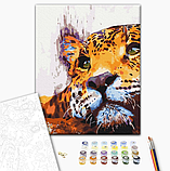 Картина за номерами тварини Набір для розпису на полотні Малюнок хижака Живопис по номерам 40x50 Brushme BS51449, фото 6