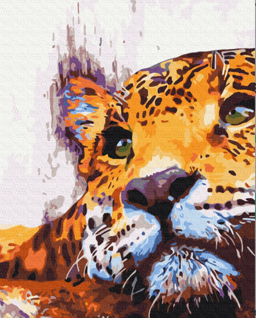 Картина за номерами тварини Набір для розпису на полотні Малюнок хижака Живопис по номерам 40x50 Brushme BS51449, фото 1