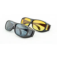 Водительские очки антифары HD Vision Visor Day Night антиблик от Солнца комплект 2 шт День/Ночь