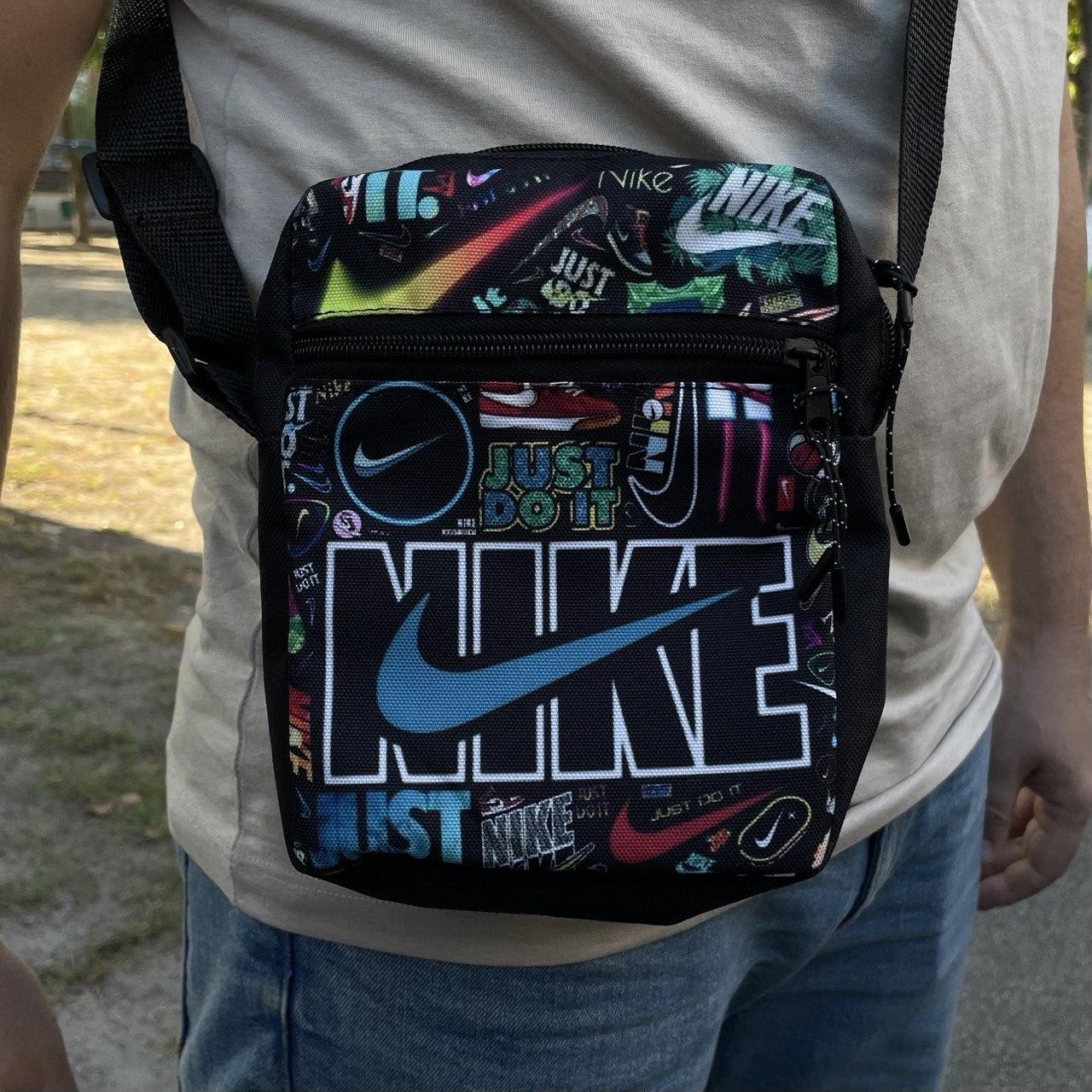 Барсетка через плече/сумка месенджер/бананка чорна