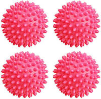 Мячики шарики для стирки пуховиков и другой одежды OOPS BALLS 4 шт красный (44445)(st232)
