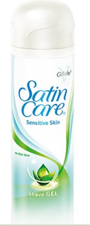 Гель для гоління Satin Care Sensitive Aloe Vera 200мл 3014260223007