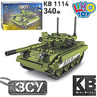 Конструктор KB 1114 военный танк ЗСУ Leopard , 340 деталей